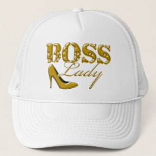 Cute Boss Lady Gold Design Trucker Pet
