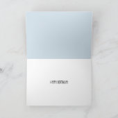 Cute Boston Terrier Birthday Card  Bedankkaart (Binnen)