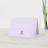 Cute Boston Terrier Birthday Card  Bedankkaart (Achterkant)