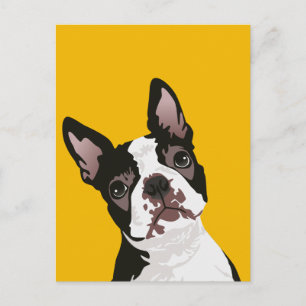 Cute Boston Terrier Dog for Boston Terrier Owner Briefkaart