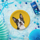Cute Boston Terrier Dog for Boston Terrier Owner Papieren Bordje (Feest)