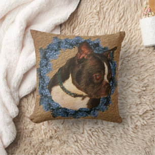 Cute Boston Terrier Dog Kussen