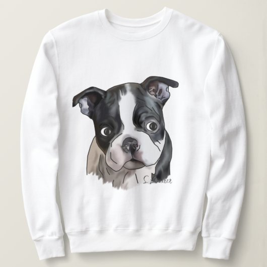 Cute Boston Terrier Dog Trui (Design voorkant)