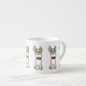 Cute Boston Terrier Espresso Kop (Voorkant rechts)