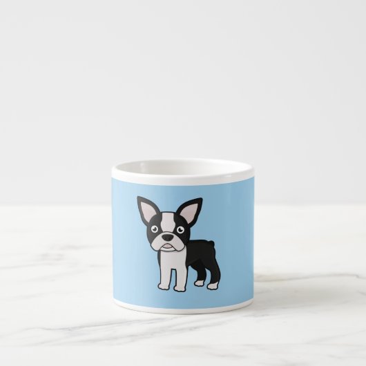 Cute Boston Terrier Espresso Kop (Voorkant)