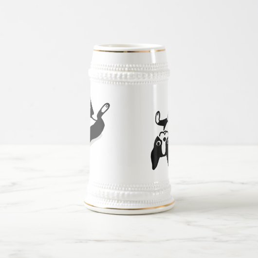 Cute Boston Terrier | Funny Black and White Dog Bierpul (Center)