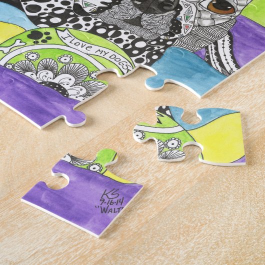 Cute Boston Terrier Love Puzzle - 520 Pieces Legpuzzel (Zijkant)