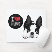 Cute Boston Terrier Ma Puppy Funny Dog Lover Muismat (Met muis)