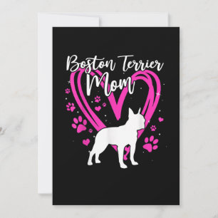 Cute Boston Terrier Mam voor Moederdag Gift Aankondiging