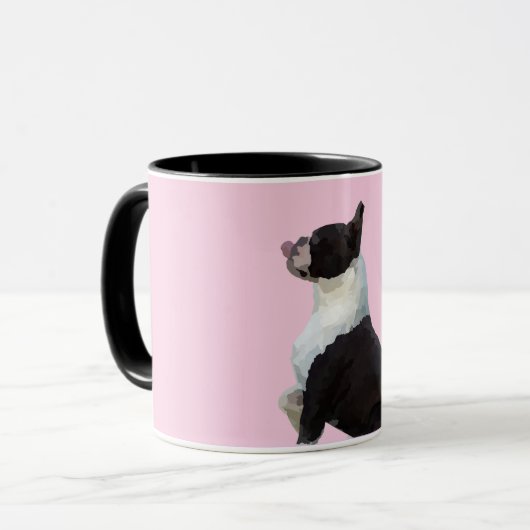 Cute Boston Terrier Mok (Voorkant links)