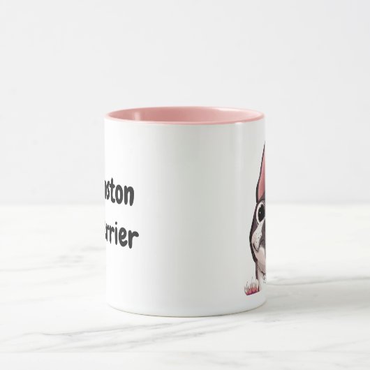 Cute Boston Terrier Mok (Midden)