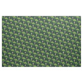 Cute Boston Terrier on Green Cubes Stof (Yard (91,4 cm))