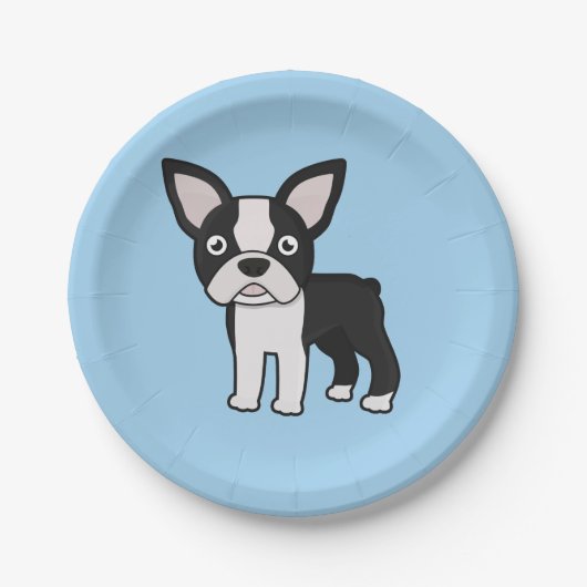 Cute Boston Terrier Papieren Bordje (Voorkant)