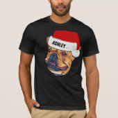 Cute Boston Terrier Pet Dog Big T-shirt (Voorkant)