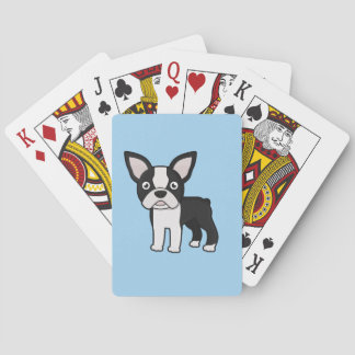 Cute Boston Terrier Pokerkaarten