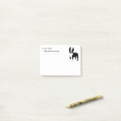 Cute Boston Terrier Post-it® Notes (Op bureau)