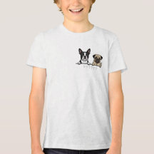 Cute Boston Terrier & Pug Dog pocket size