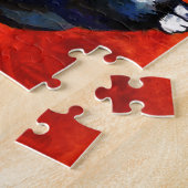 Cute Boston Terrier puppy dog giften Legpuzzel (Zijkant)