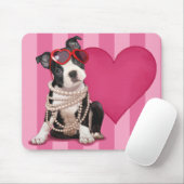 Cute Boston Terrier Puppy Muismat (Met muis)