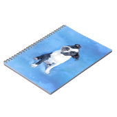 Cute Boston Terrier Puppy Painting Notitieboek (Linkerzijde)