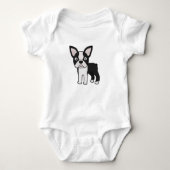 Cute Boston Terrier Romper (Voorkant)