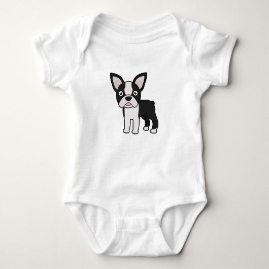 Cute Boston Terrier Romper (Voorkant)