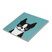 Cute Boston Terrier Tegeltje (Zijkant)