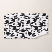 Cute Boston Terriers Black en White Bad Handdoek (Handdoek)