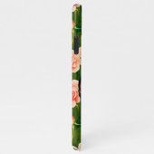 Cute Boston Terriers Enchanted Pink Rose Garden iPhone Hoesje (Rechterkant)