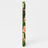 Cute Boston Terriers Enchanted Pink Rose Garden iPhone Hoesje (Linkerkant)