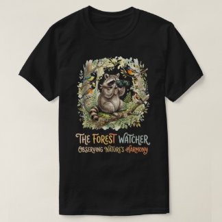 Cute boswasbeer vogelspotillustratie t-shirt