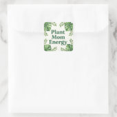 Cute Botanical Designs for Plant Moms Vierkante Sticker (Tas)