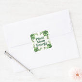 Cute Botanical Designs for Plant Moms Vierkante Sticker (Envelop)