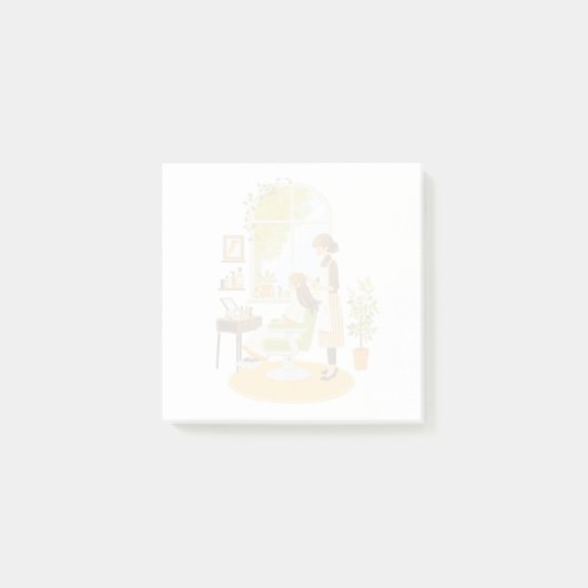 Cute Botanical Hair Salon Post-it® Notes (Voorkant)