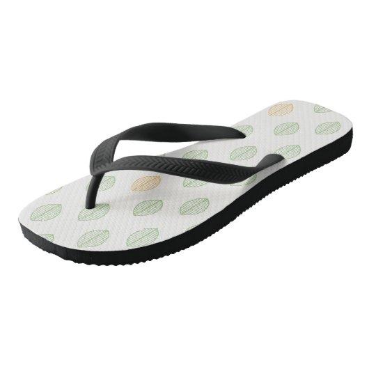 Cute Botanical Leaf Pattern Teenslippers (Schuin)