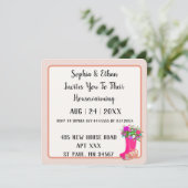 Cute Botanical Modern Minimalistical Housewarming Kaart (Staand voorkant)