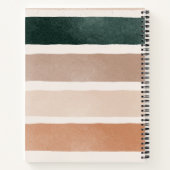 Cute botanical monogram Schattige blauwe florale Notitieboek (Achterkant)