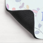 Cute Botanical Pastel Leaves Pattern Muismat (Hoek)