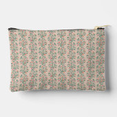 Cute botanisch blad streeppatroon op blozend roze etui (Achterkant)