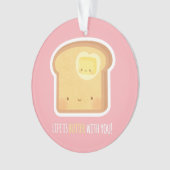 Cute Boter en Toast Better Samen Ornament (voorkant)