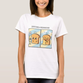 Cute Boter Smeltend op Hete Toast Strip T-shirt