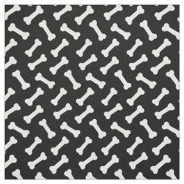 Cute Botten Pattern Black and White Stof