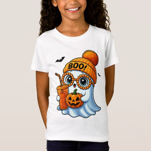 Cute-Bougee-Ghost-Halloween T-shirt (Voorkant)