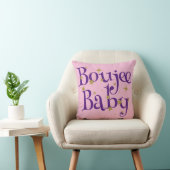 Cute Boujee Baby Paars & Roze Kussen (Stoel)