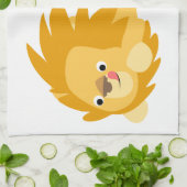 Cute Bouncy Cartoon Lion Kitchen Towel Theedoek (Gevouwen)