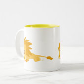 Cute Bouncy Cartoon Lion Mok (Voorkant links)