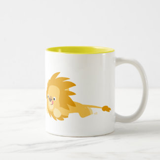 Cute Bouncy Cartoon Lion Mok