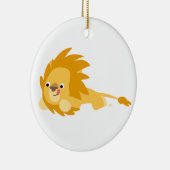 Cute Bouncy Cartoon Lion Ornament (Rechts)