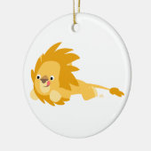 Cute Bouncy Cartoon Lion Ornament (Links)