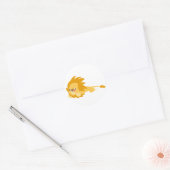 Cute Bouncy Cartoon Lion Sticker (Envelop)